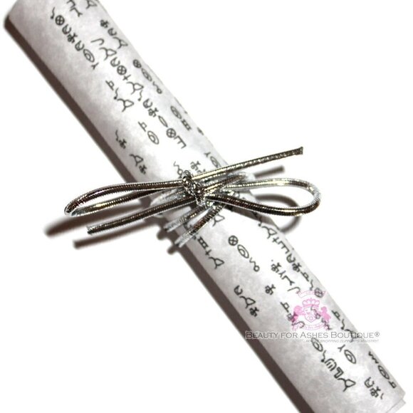 Divine Destiny Crystal Prayer Pearl Cross Stretch Bracelet - Picture 2 of 3